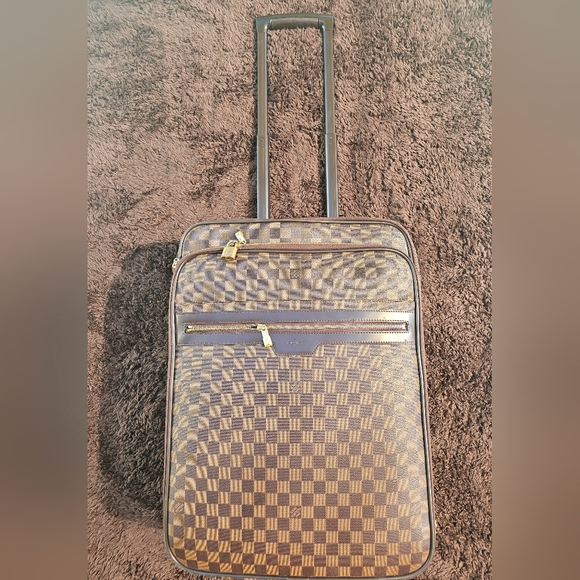 Louis Vuitton Damier Ebene Canvas Business Pegase Legere 55 Luggage - Picture 1 of 16